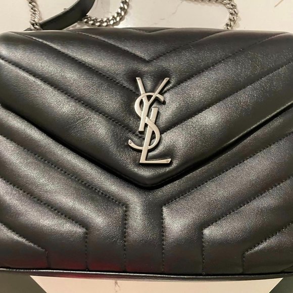 YSL black small single strap Loulou - Picture 2 of 7